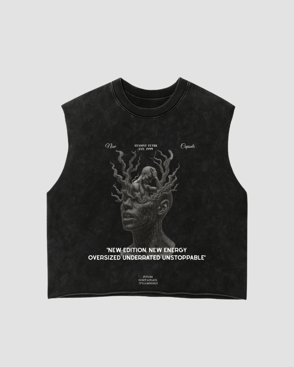 Sleeveless Boxy Fit New Edition Black