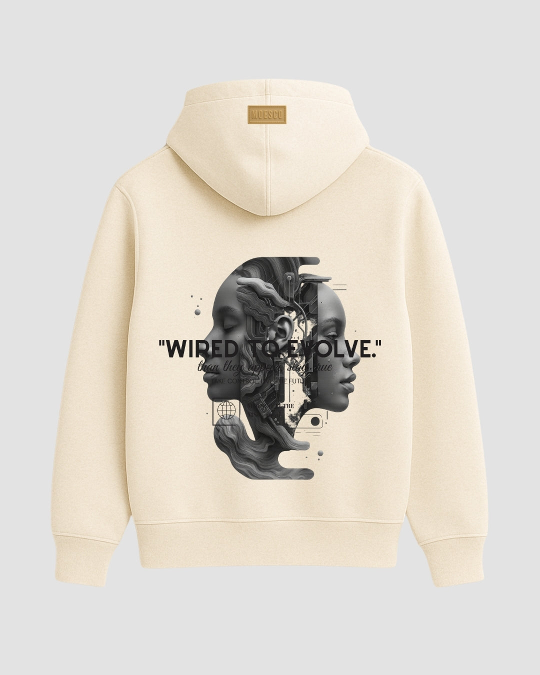 Hoodie Oversize To Evolve Ivory