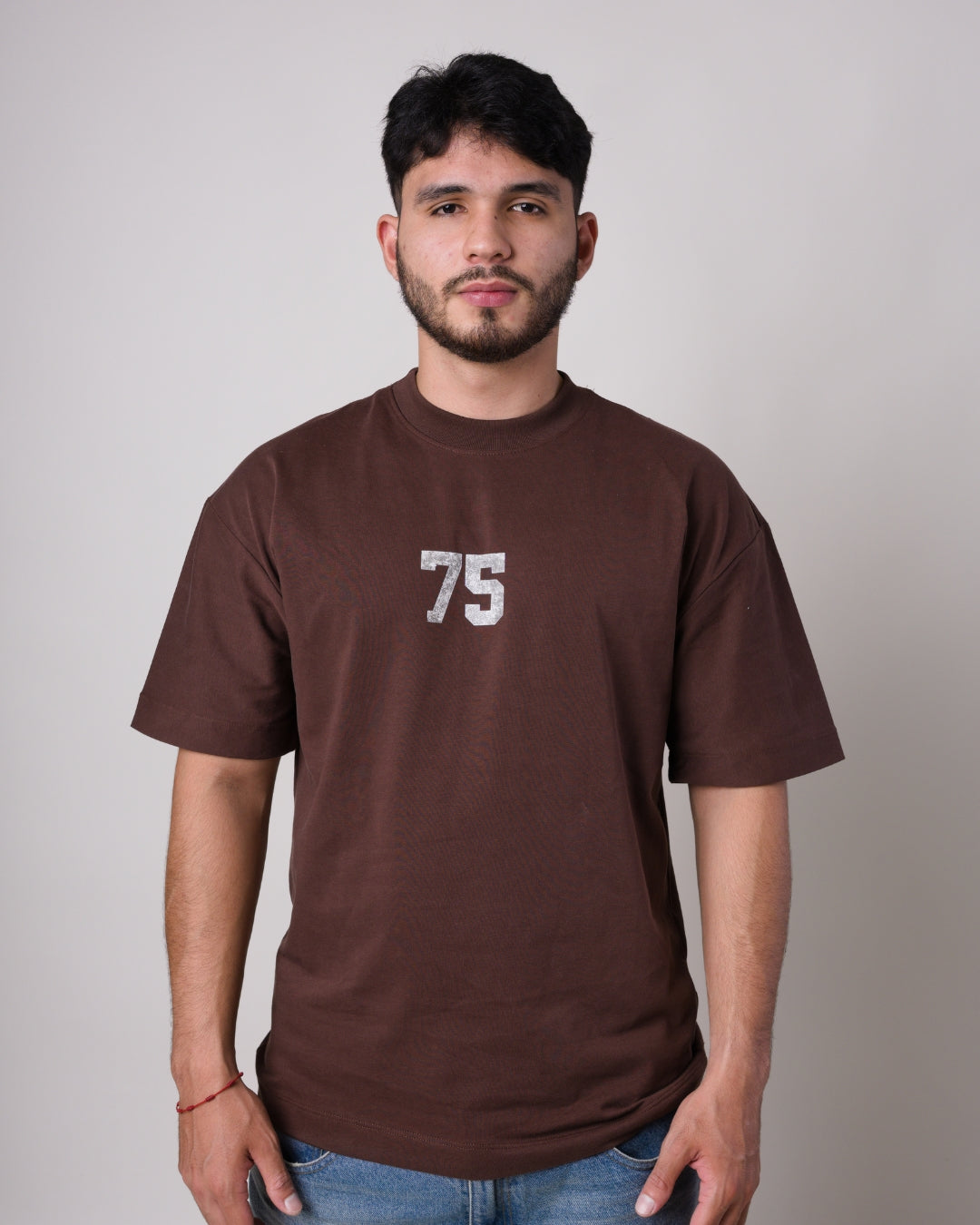 T-shirt Oversize Seventy-Five Brown