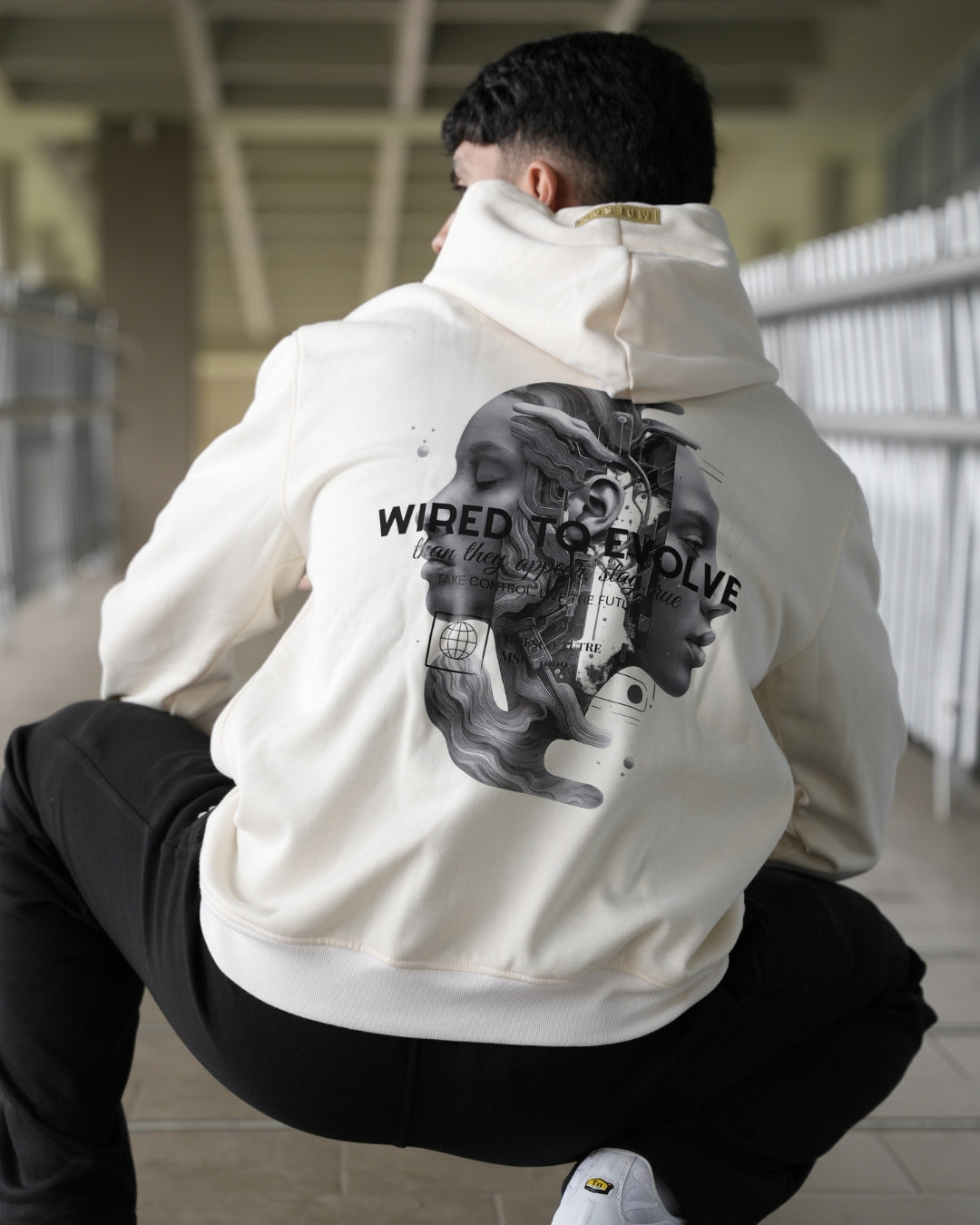 Hoodie Oversize To Evolve Ivory