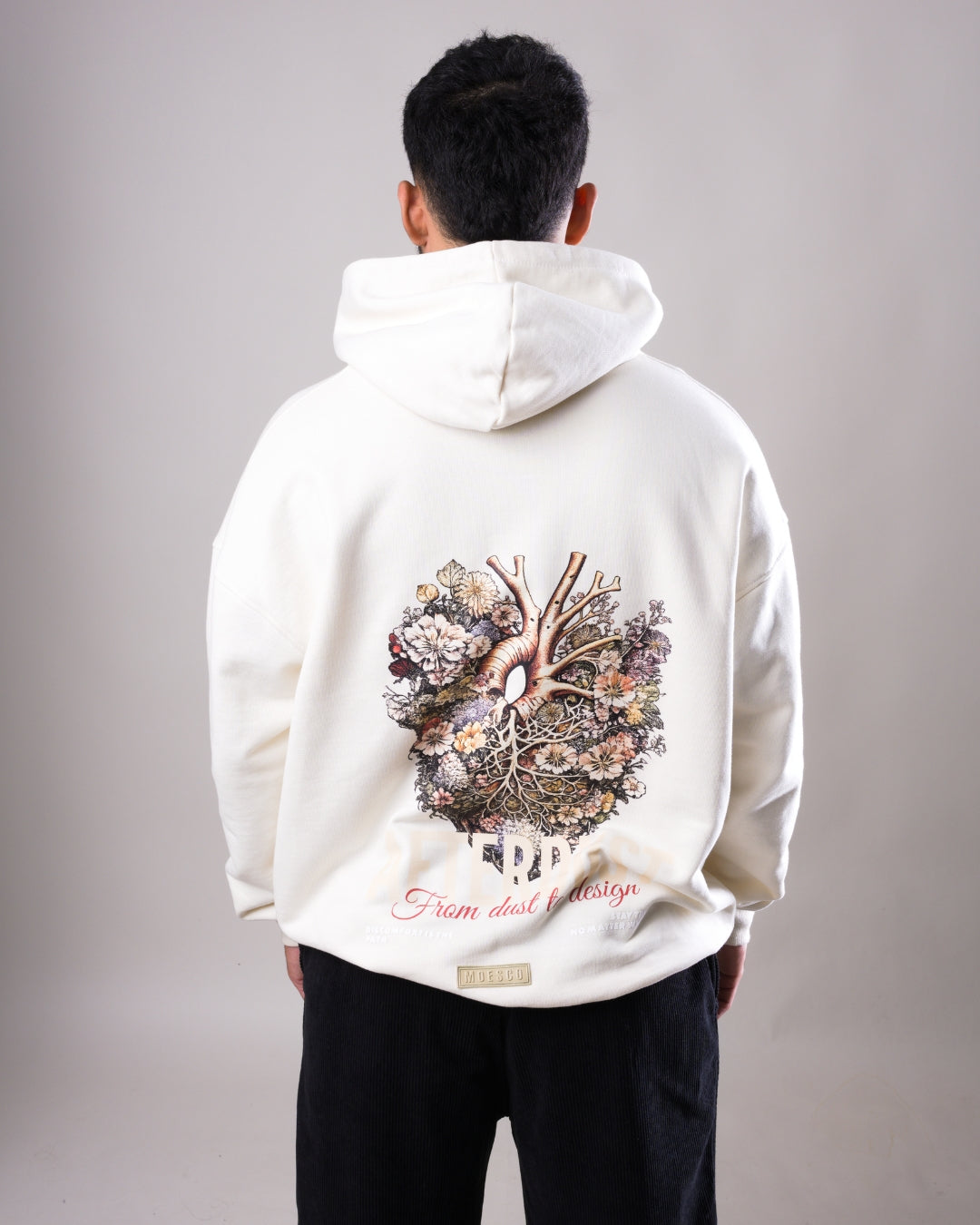 Hoodie Oversize Afterdust Ivory