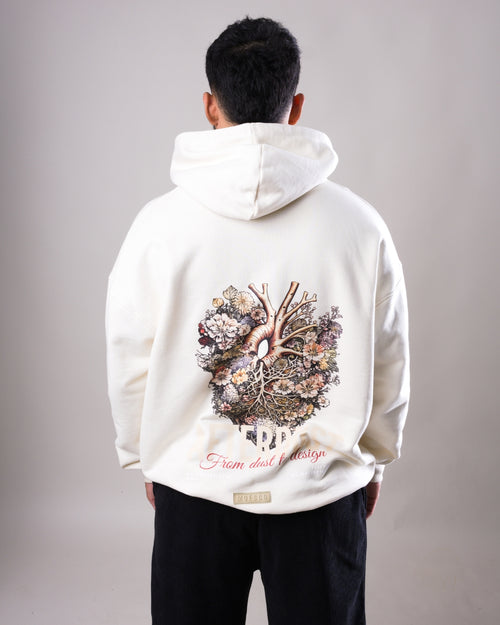 Hoodie Oversize Afterdust Ivory