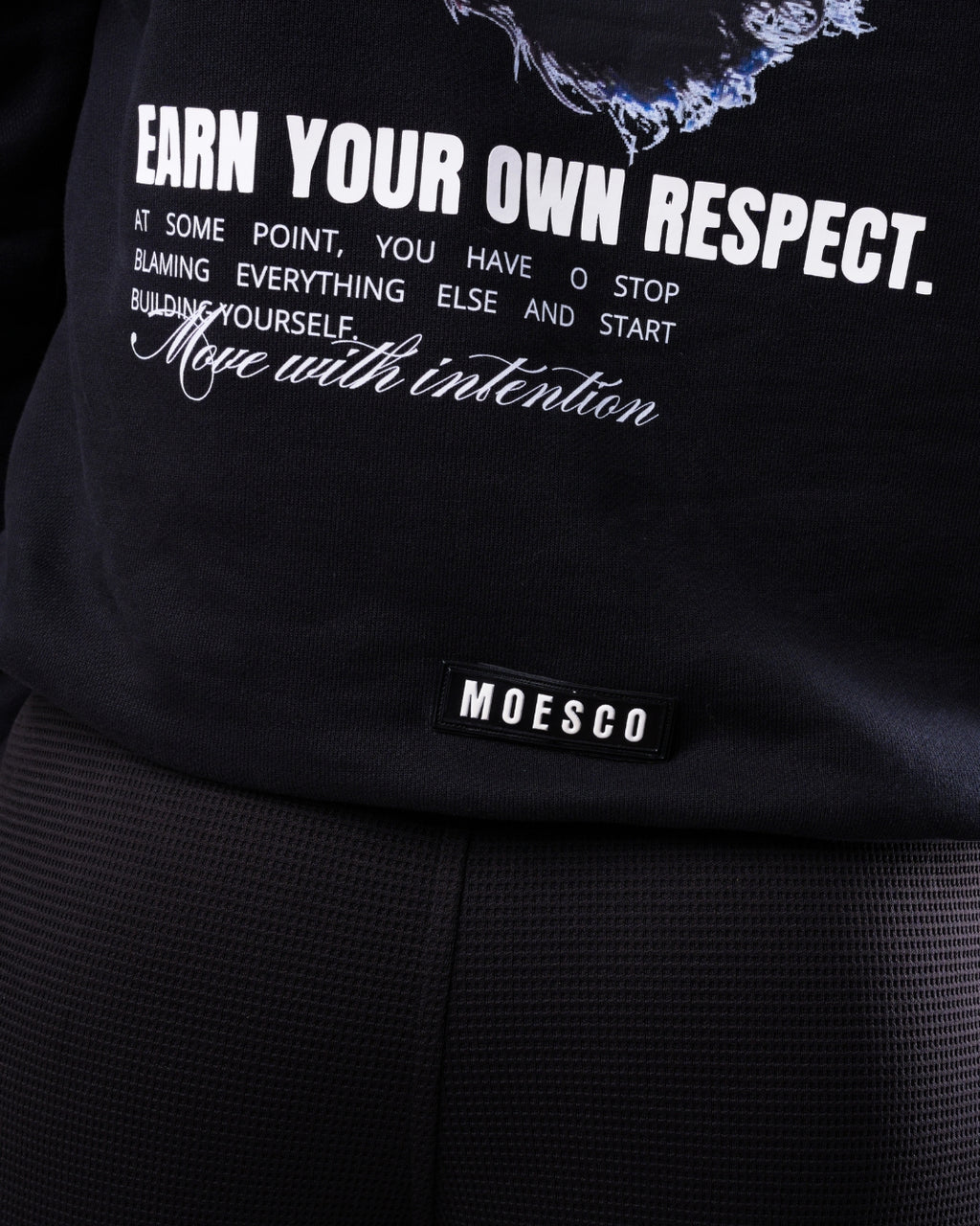 Hoodie Oversize Own Respect Black