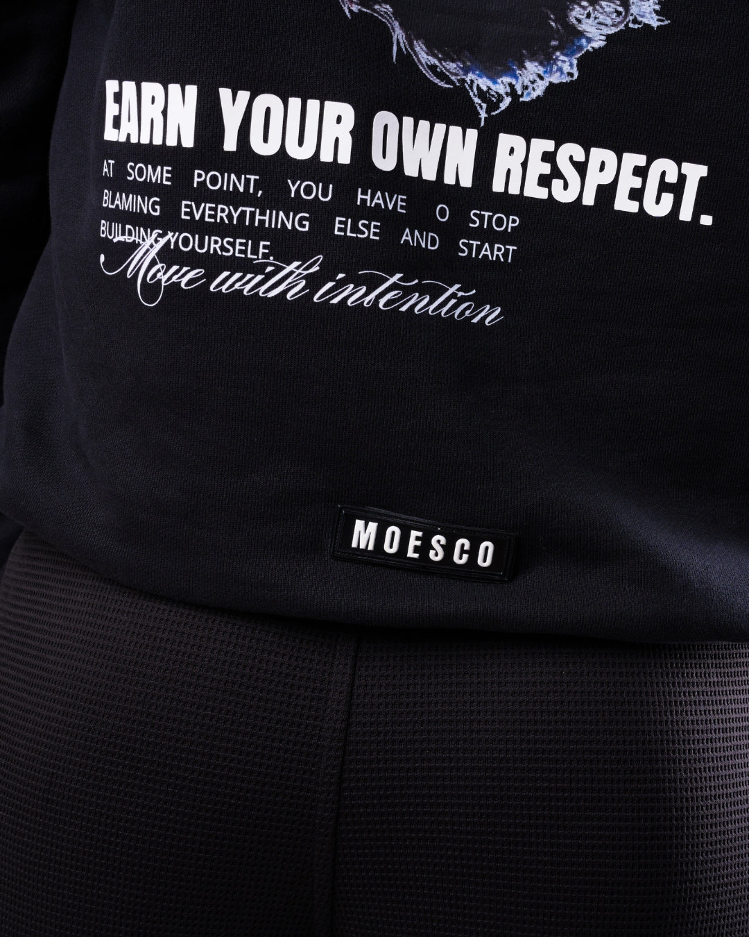 Hoodie Oversize Own Respect Black