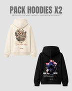 Pack X2 Hoodie Oversize Own Respect/Afterdust