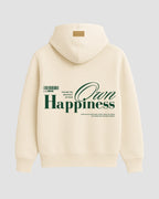 Hoodie Oversize Happiness Ivory