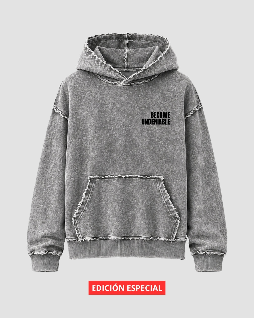 Hoodie Oversize Undeniable Acid Gray