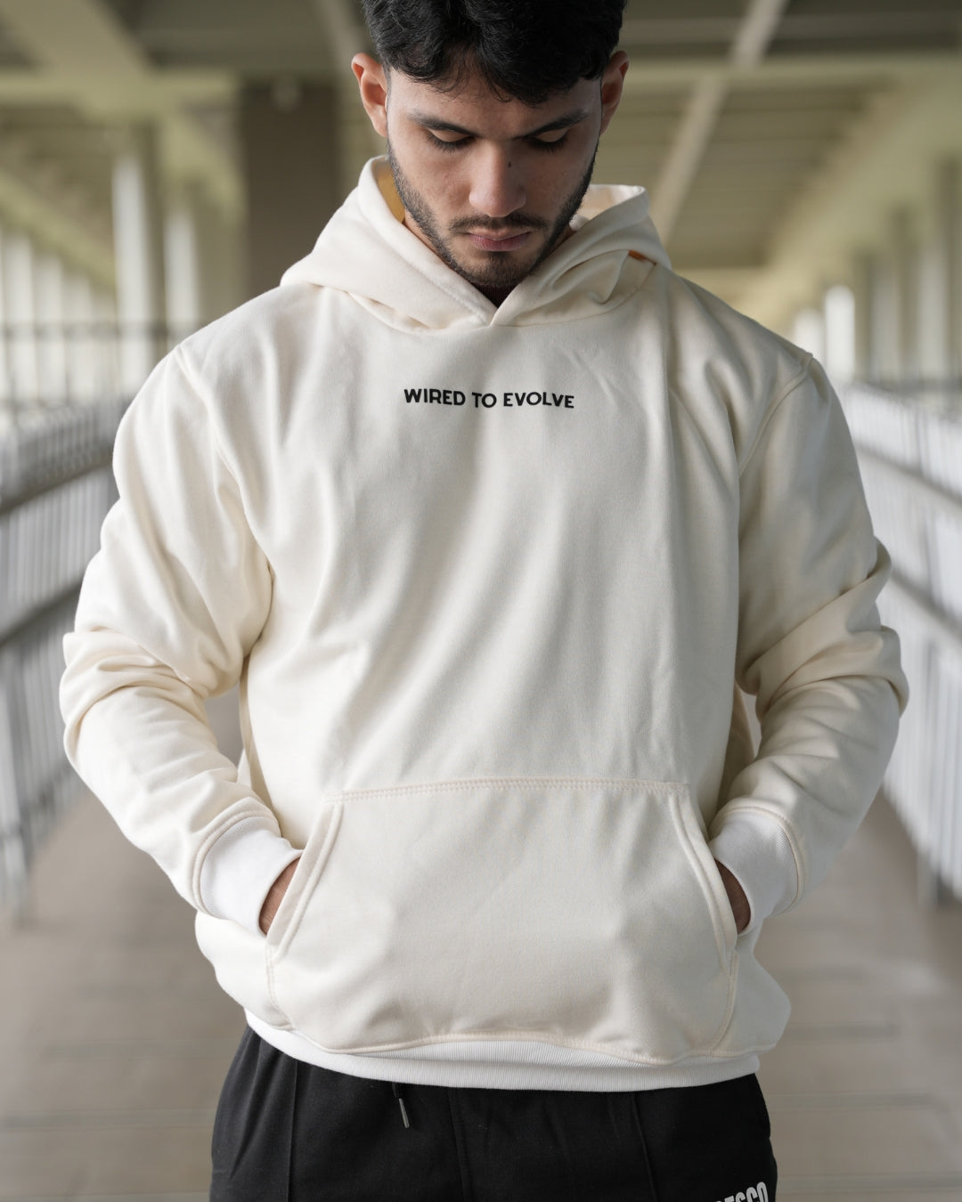 Hoodie Oversize To Evolve Ivory