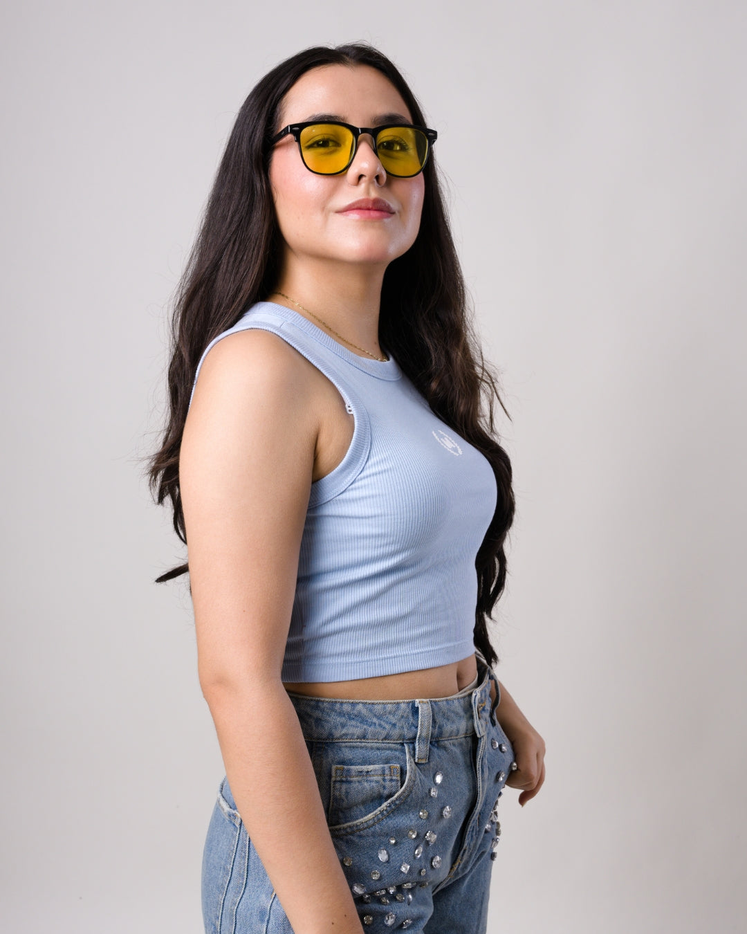 Tank Top Básico Moesco Baby Blue