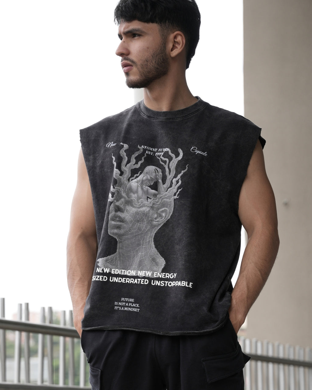 Sleeveless Boxy Fit New Edition Black