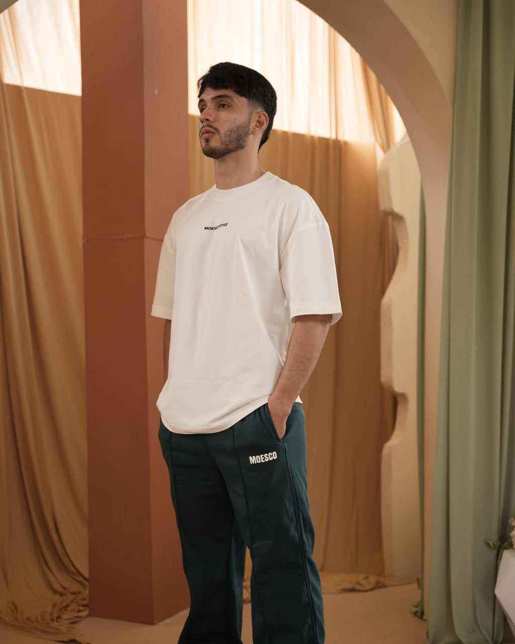 T-shirt Oversize Universe White