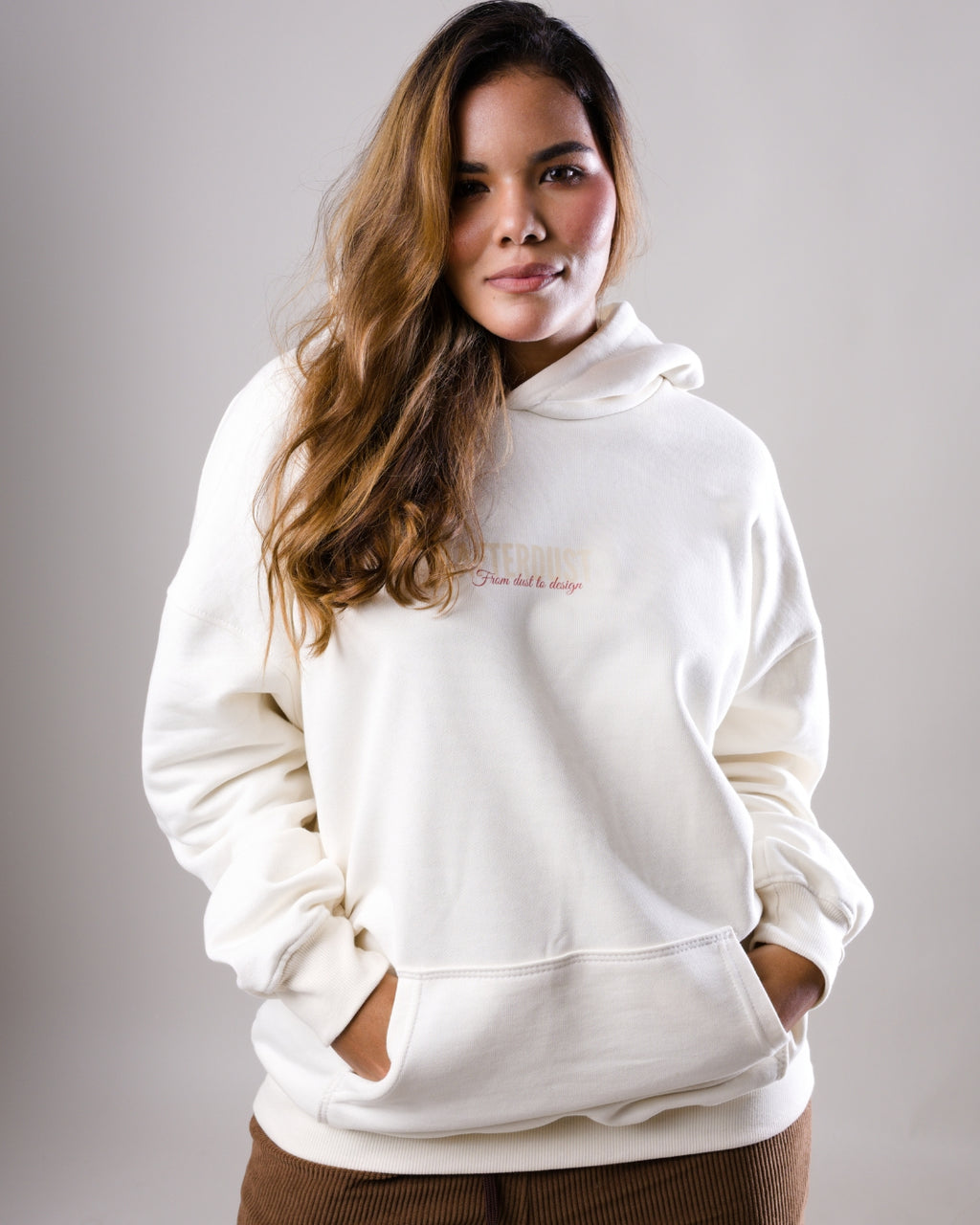 Hoodie Oversize Afterdust Ivory
