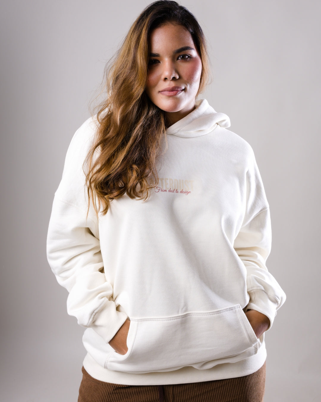 Hoodie Oversize Afterdust Ivory