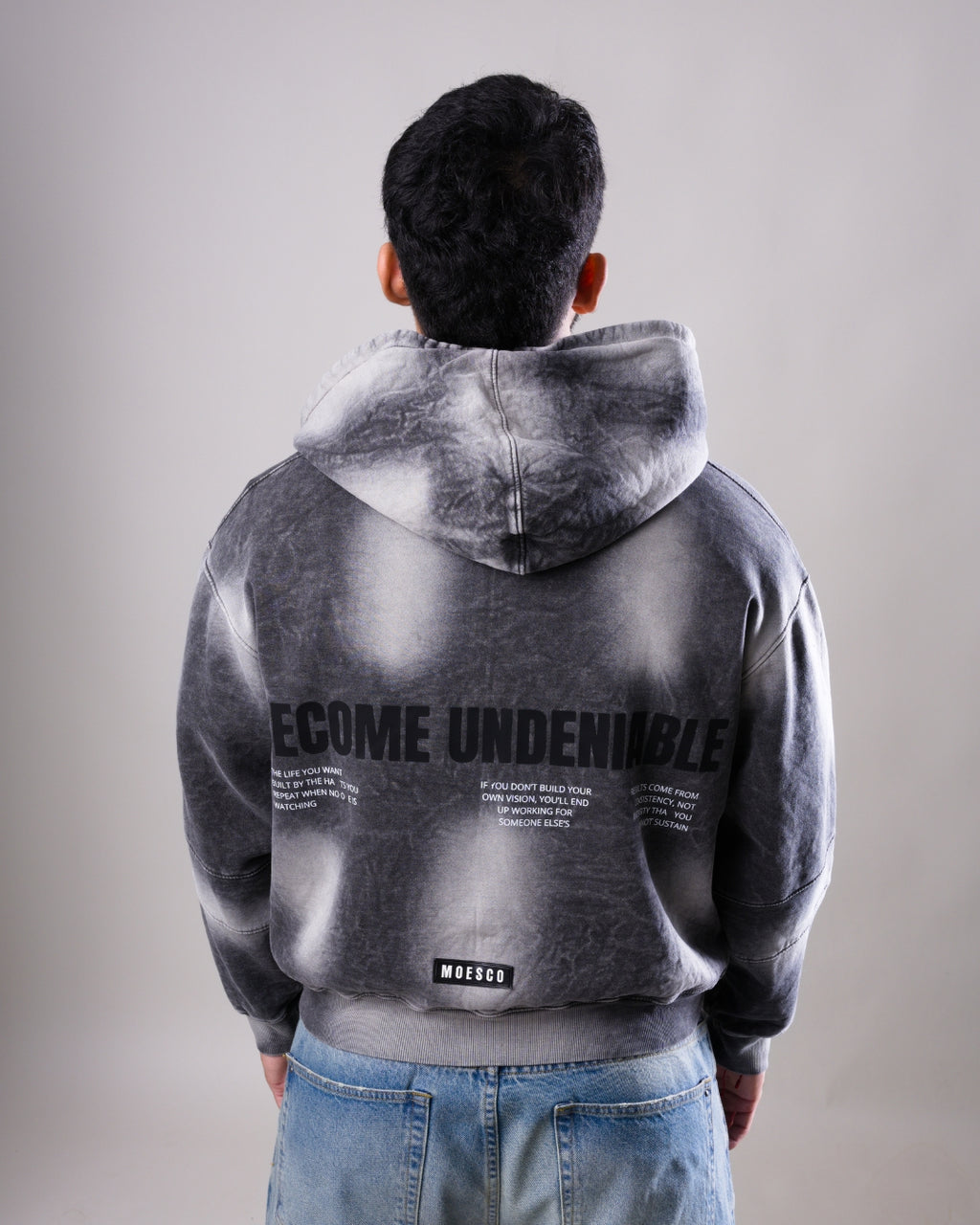 Hoodie Boxy Fit Undeniable black