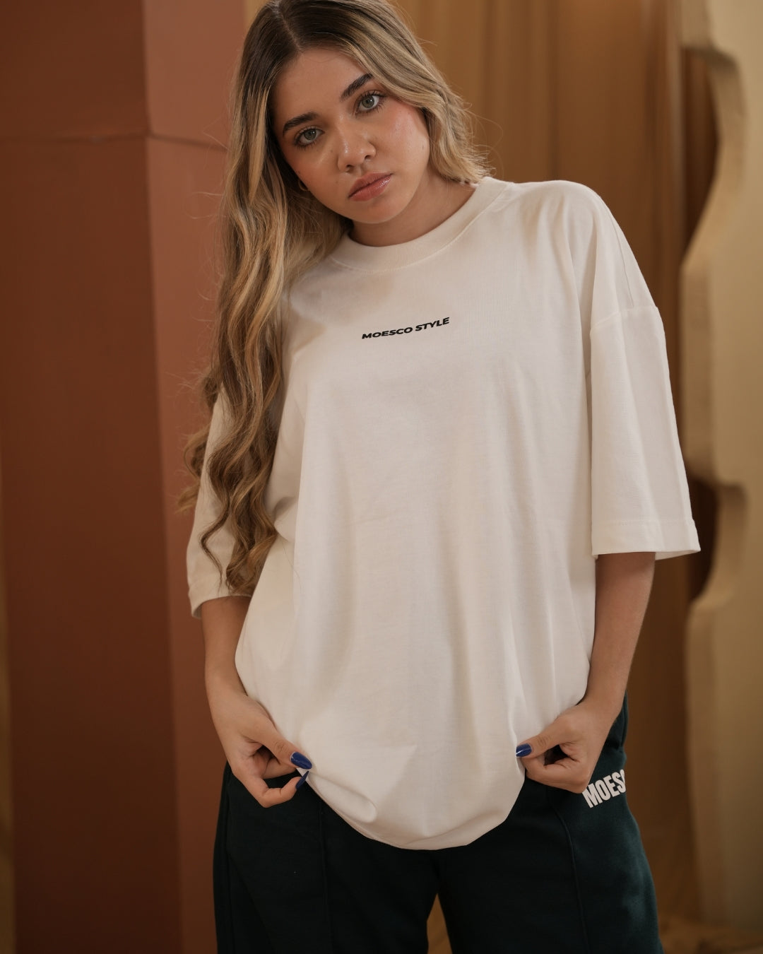 T-shirt Oversize Universe White