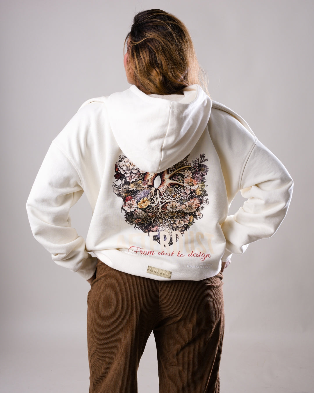 Hoodie Oversize Afterdust Ivory