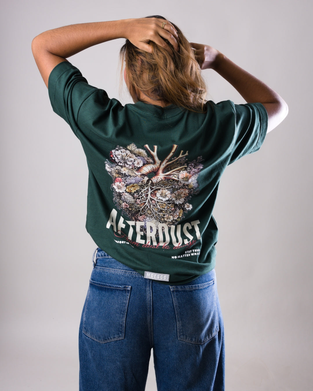 T-shirt Oversize Afterdust Green