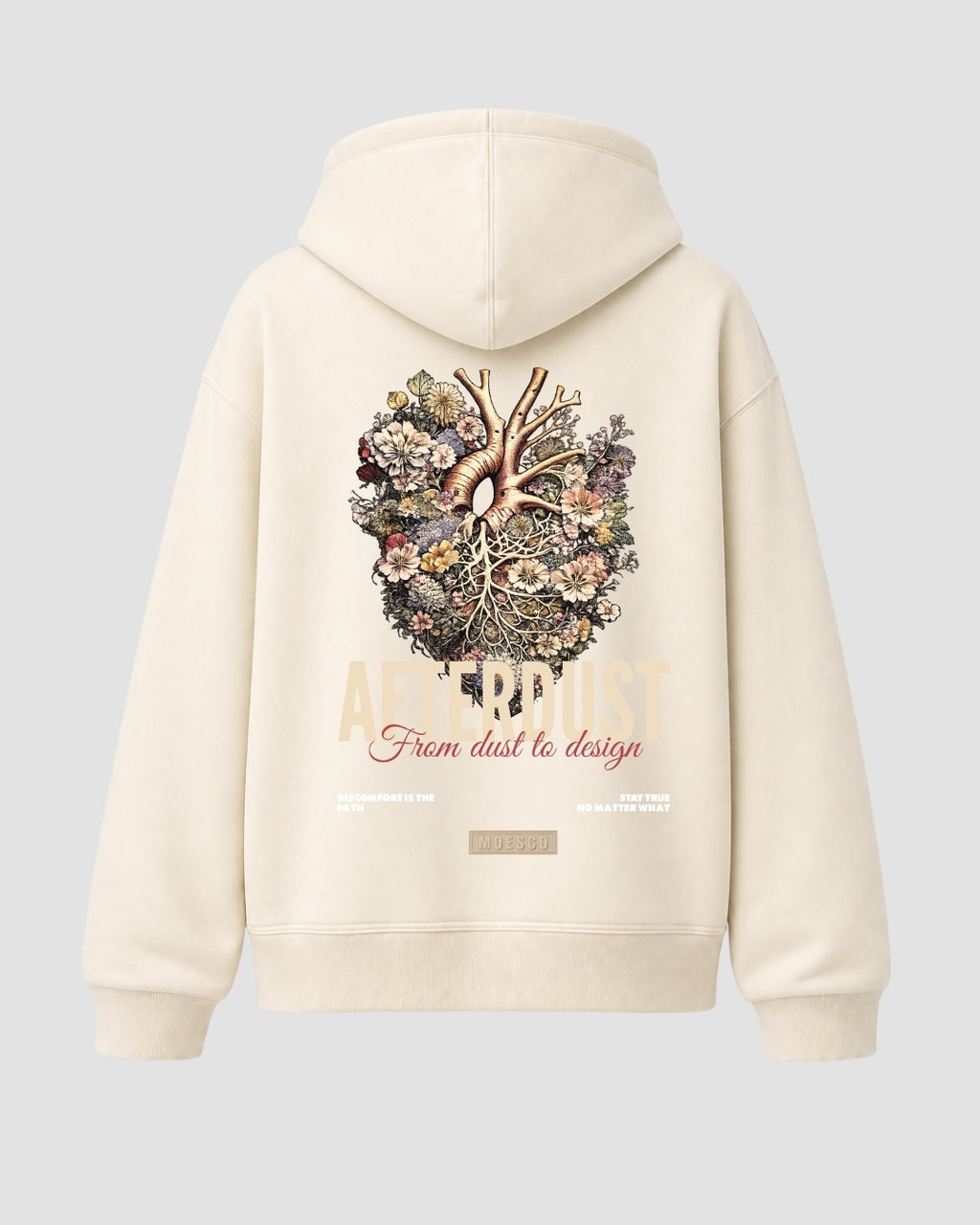Hoodie Oversize Afterdust Ivory