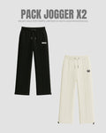 Pack X2 Jogger Básico Moesco Black/White