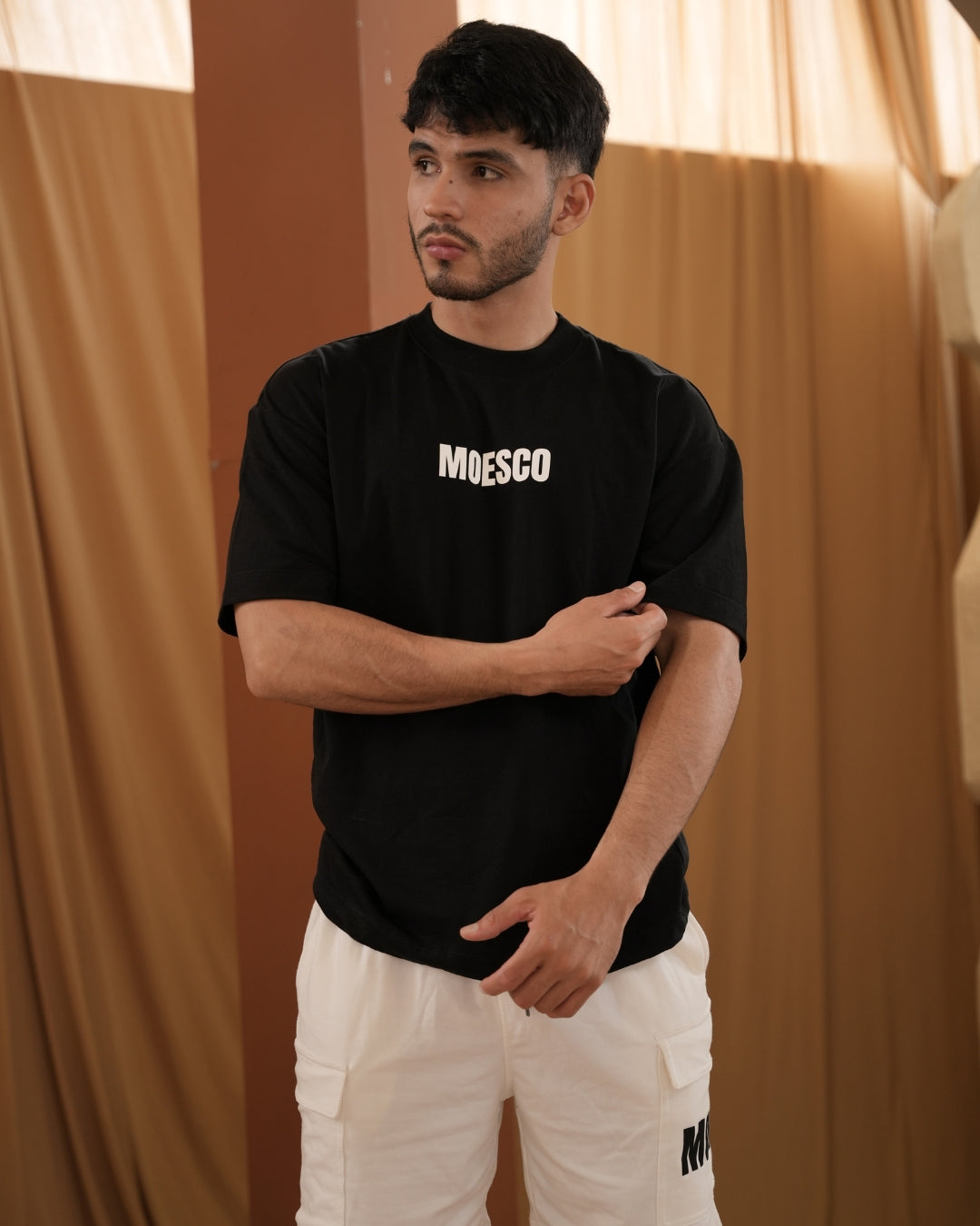 Pack X2 T-shirt Oversize Moesco White/Black