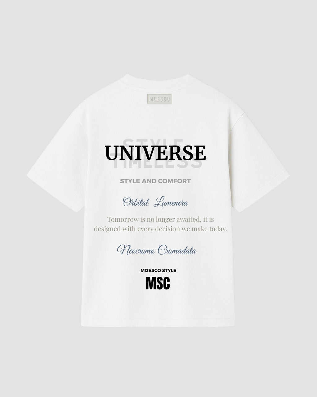 T-shirt Oversize Universe White