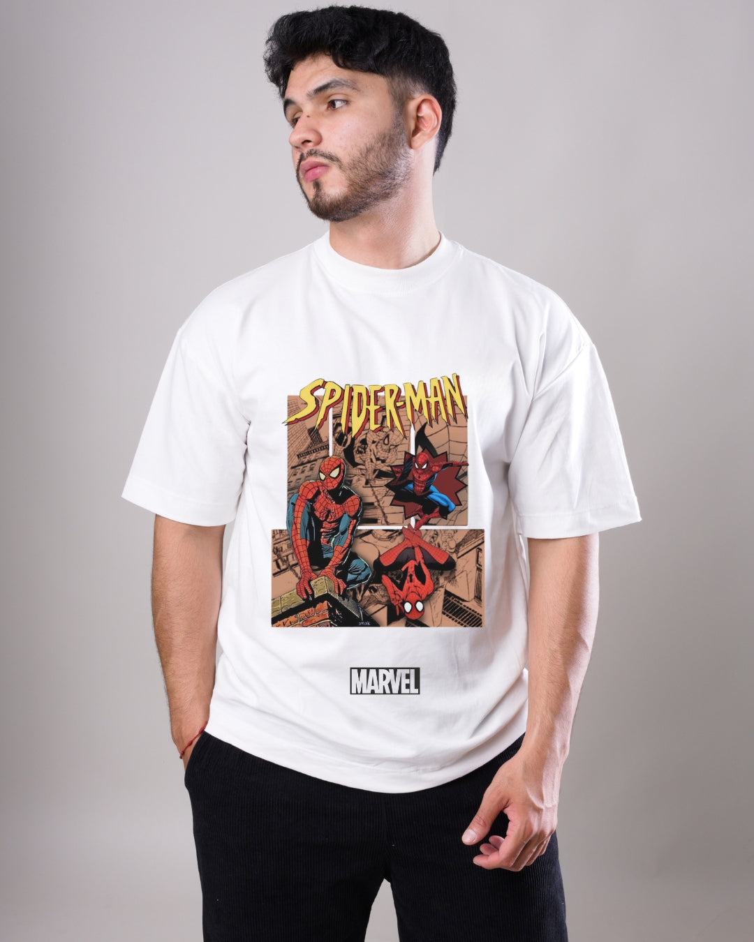 T-Shirt White Spiderman