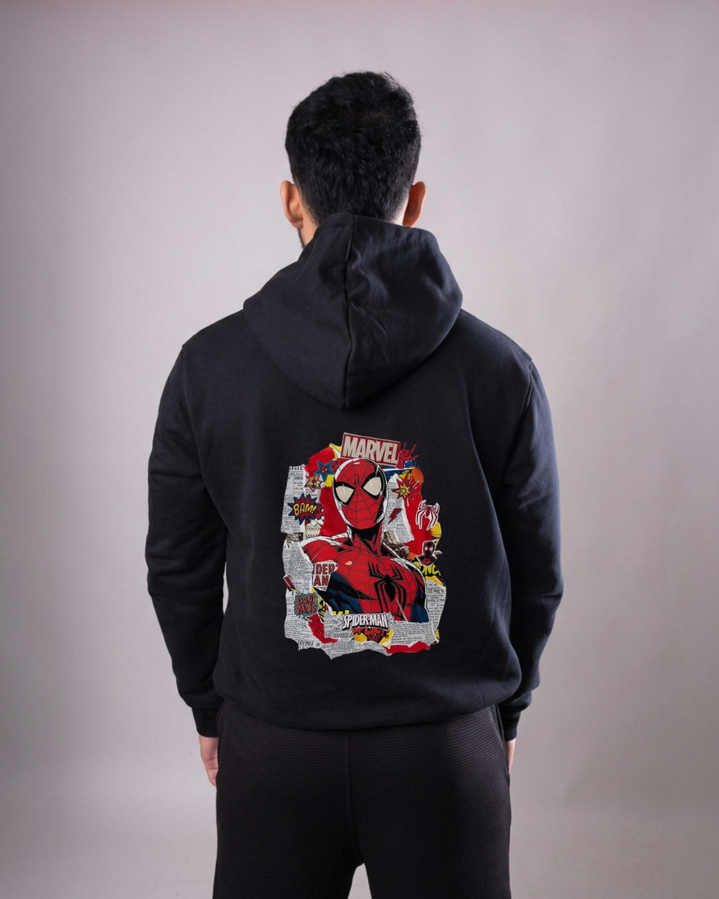 Hoodie Black Spiderman