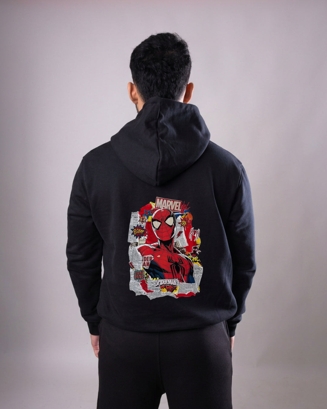 Hoodie Black Spiderman